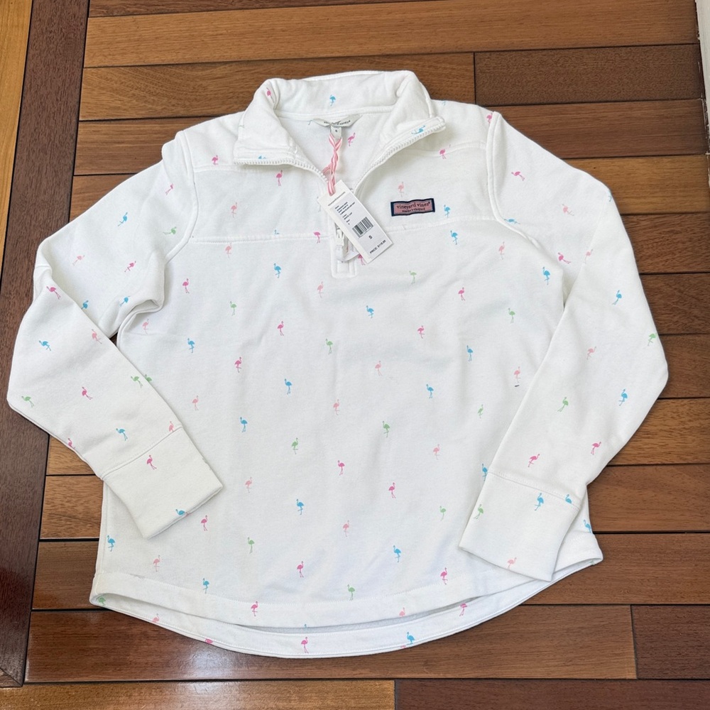 💎 Rare NWT Vineyard Vines Flamingo Relaxed Shep Shirt S